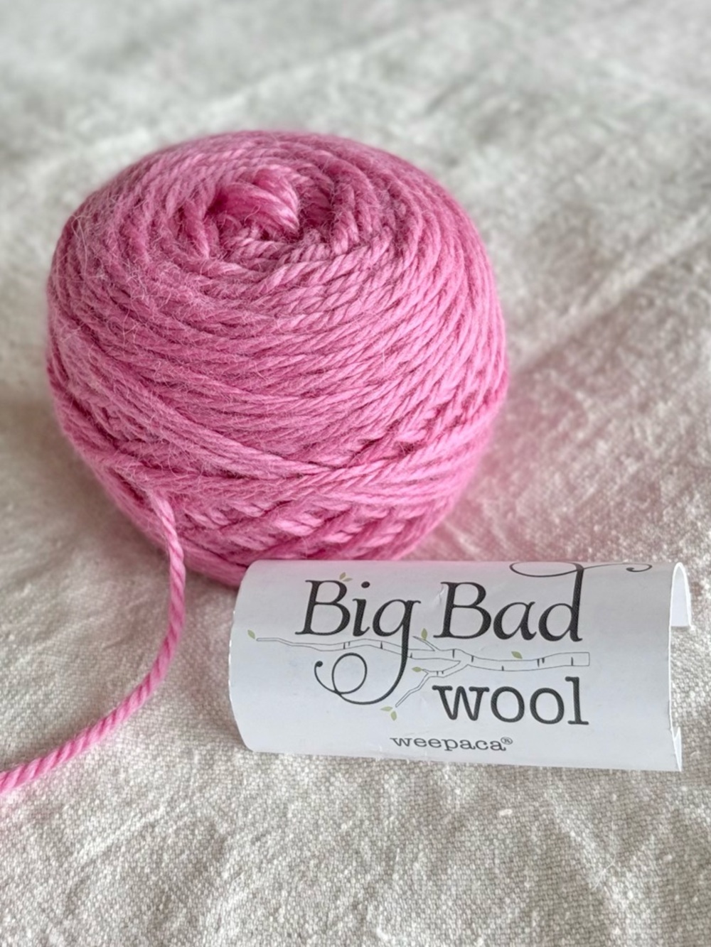 big bad wool weepaca merino alpaca dk worsted pink 52g nwt